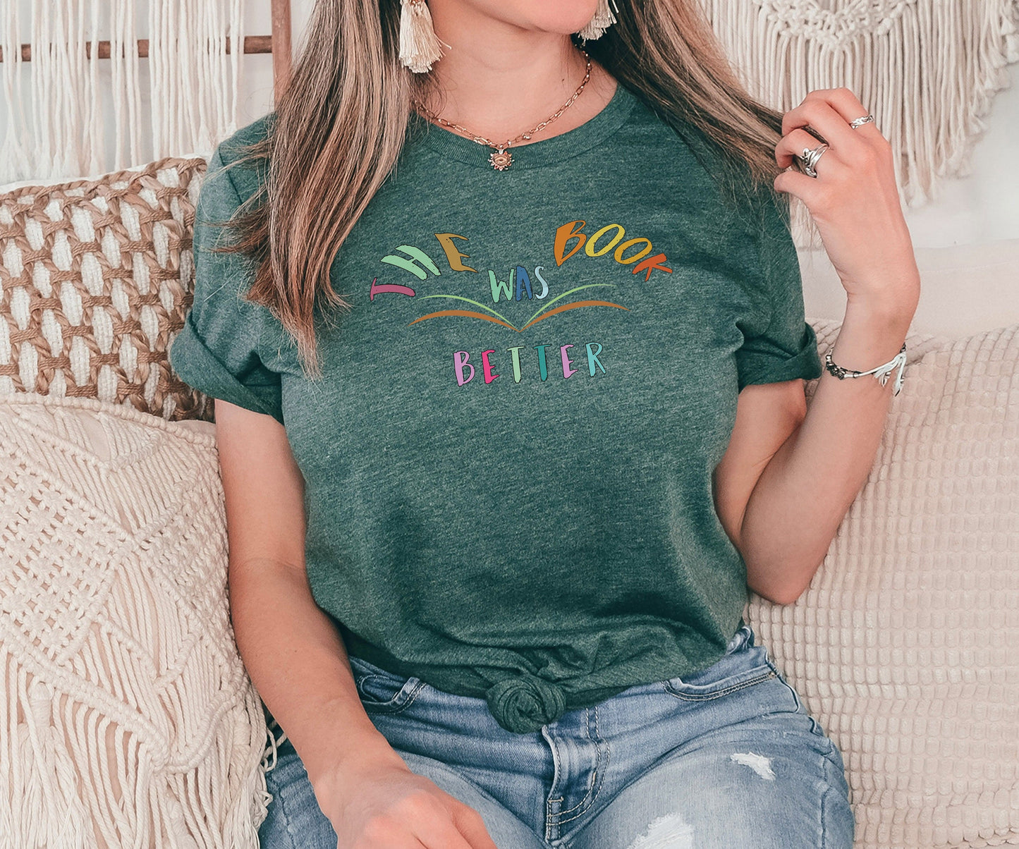 The Book was Better Tshirt, Book Lover Gift, Reading Shirt, Librarian Gifts, Bookish Shirt, Book Shirt, Book LOver Shirt, Gift for Her
