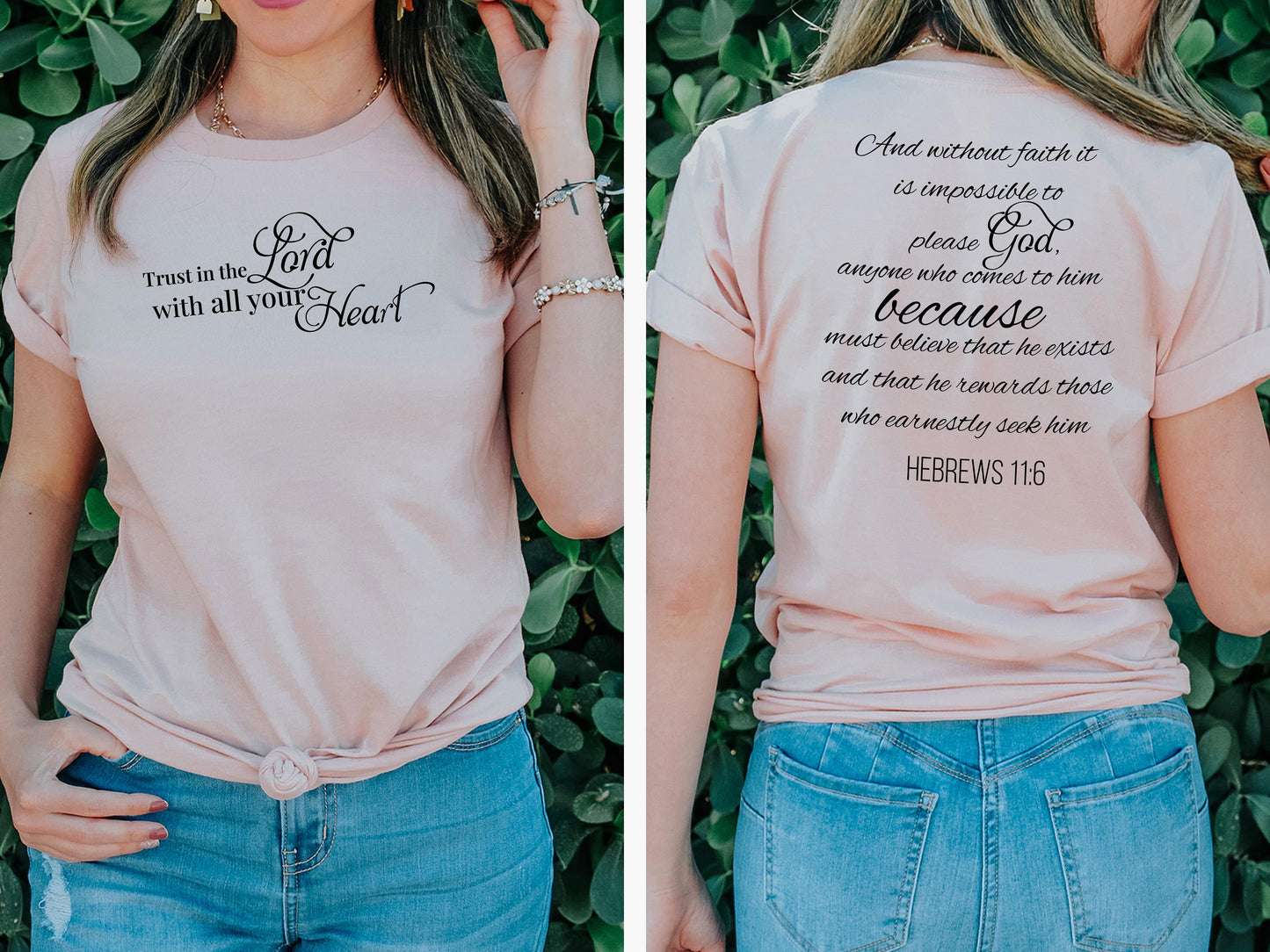 Bible Verse Shirt, Hebrews 11:6 Holy Bible T-Shirt, Birthday Gift, Christian Gift, Jesus Christ T-Shirt, Catholic Gift, Gift for Her