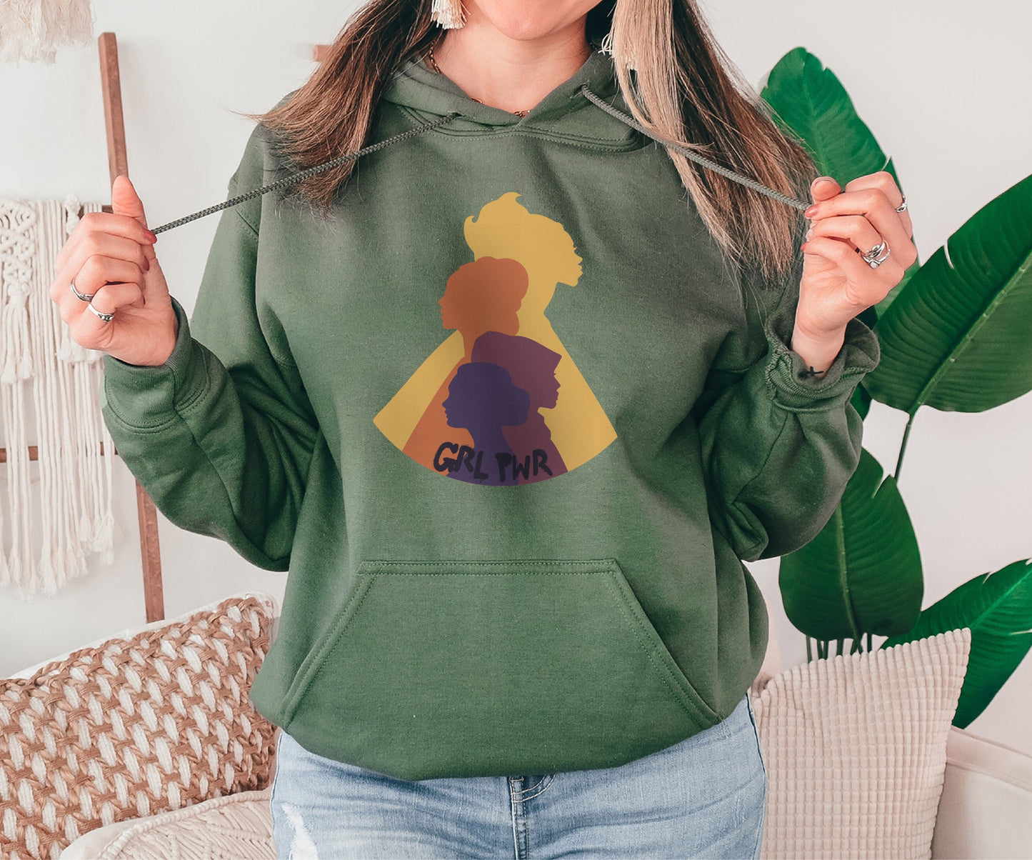 Grl Pwr Sweatshirt, Feminist Gift, Gift for Her, Girl Power Hoodie, Mother's Day Gift, Women's Day Sweatshirt, Feminist Quote Design
