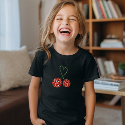 Cherry Shirt, Crystal Cherry Gift,Birthday Gift, Unique Gift, Christmas Gift, Gift for Her, Gift for Daughter, Gift for Girlfriend