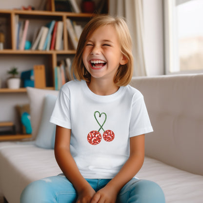 Cherry Shirt, Crystal Cherry Gift,Birthday Gift, Unique Gift, Christmas Gift, Gift for Her, Gift for Daughter, Gift for Girlfriend