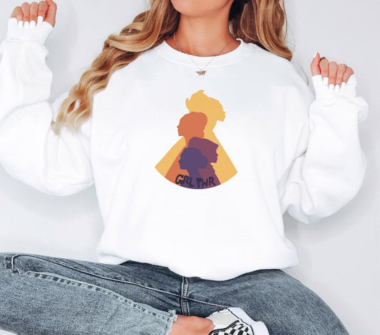 Grl Pwr Sweatshirt, Feminist Gift, Gift for Her, Girl Power Hoodie, Mother's Day Gift, Women's Day Sweatshirt, Feminist Quote Design