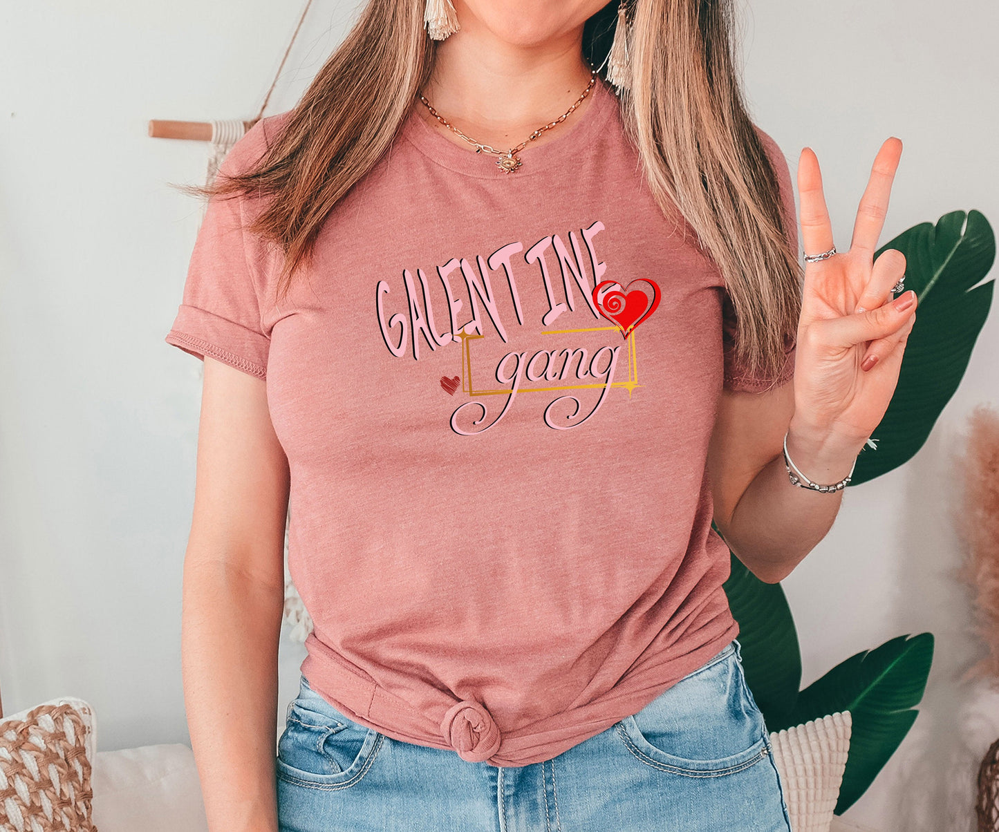 Galentine Gang, Galentine's Day Funny Matching Shirts, Girl Gang T-Shirt, February 13 Female Friendships Day, Bff Day, Gift for Her