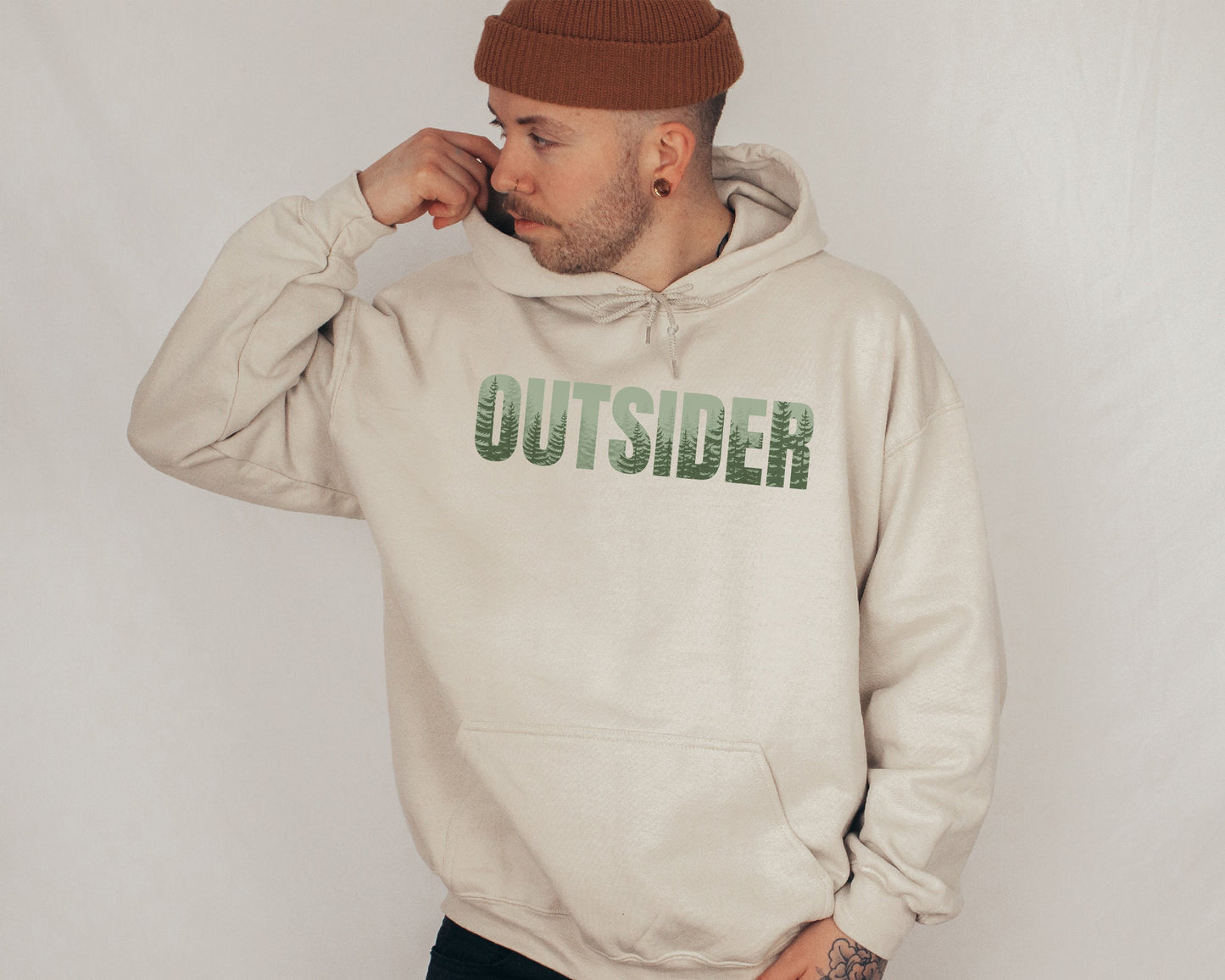 Outsider Sweatshirt, Outsider Life, Forest Sweatshirt, Gift for Him, Mountain Sweatshirt, Nature Hoodie, Outdoor Sweatshirt, Hiking Shirt