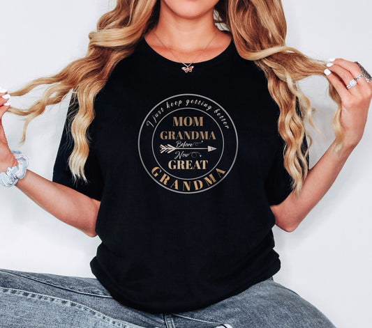 “Generational Love Tee” - Celebrating Moms and Grandmas, Family Heritage, Heartfelt Gift