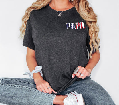Papa American Flag Shirt, Election Shirt, Birthday Gift, Veteran Shirt, American Dad, Father's Day Shirt, Birthday Gift