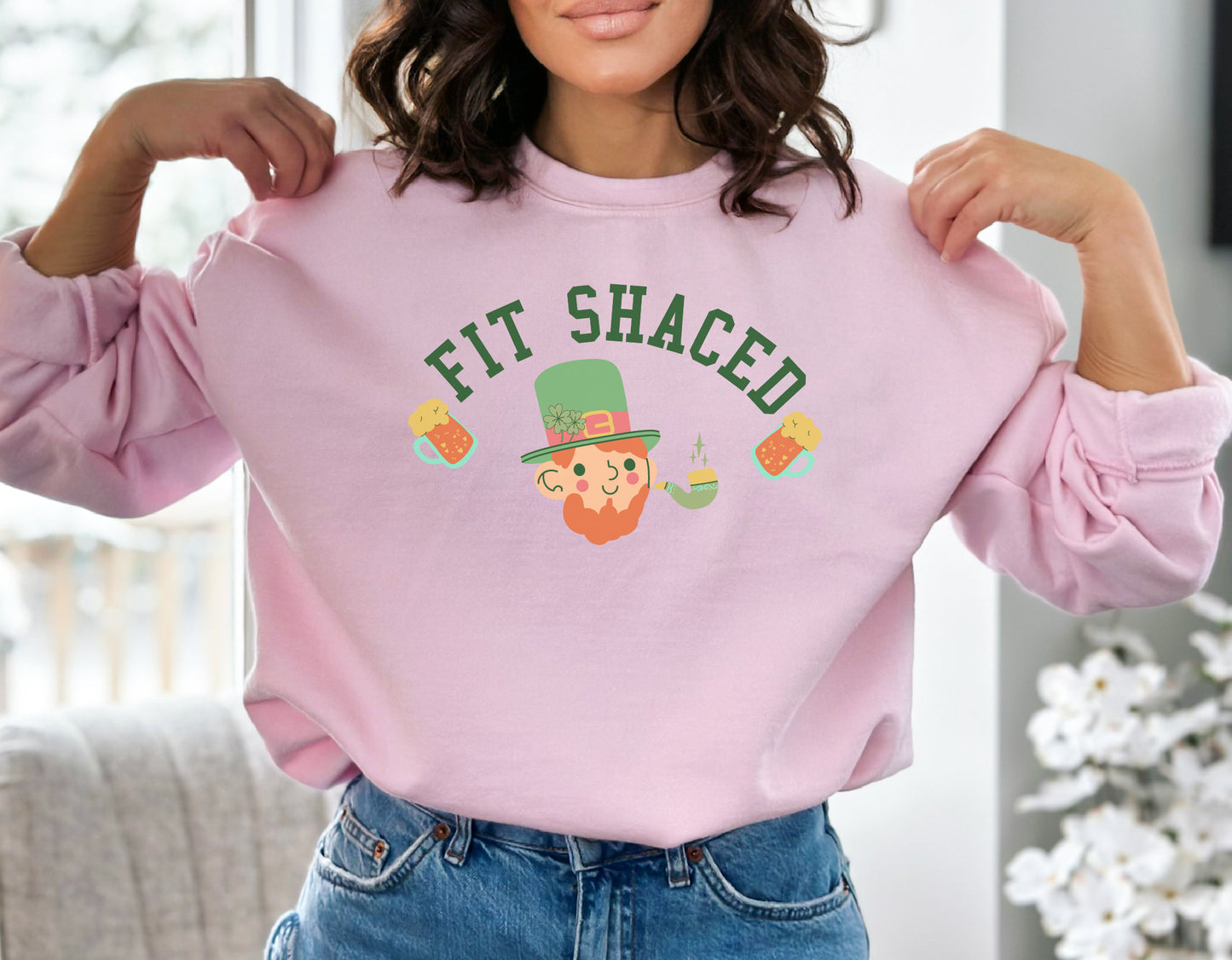 Fit Shaced Sweatshirt, St. Patrick's Day Hoodie, Funny Drinking Sweatshirt, Irish Day Sweatshirt, Shamrock Hoodie, Gift for Him,Gift for Her