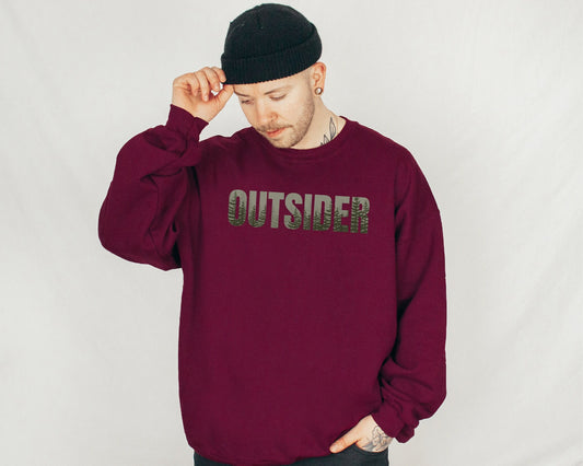 Outsider Sweatshirt, Outsider Life, Forest Sweatshirt, Gift for Him, Mountain Sweatshirt, Nature Hoodie, Outdoor Sweatshirt, Hiking Shirt