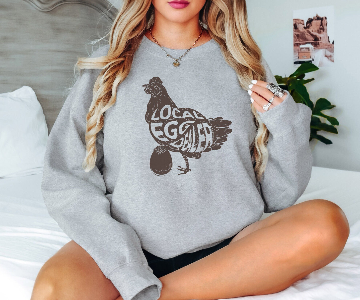 Local Egg Dealer, Christian Easter Sweatshirts, Happy Easter Gifts, Retro Chicken Hoodie, Farmer Gifts, Birthday Gift, Gift for Her