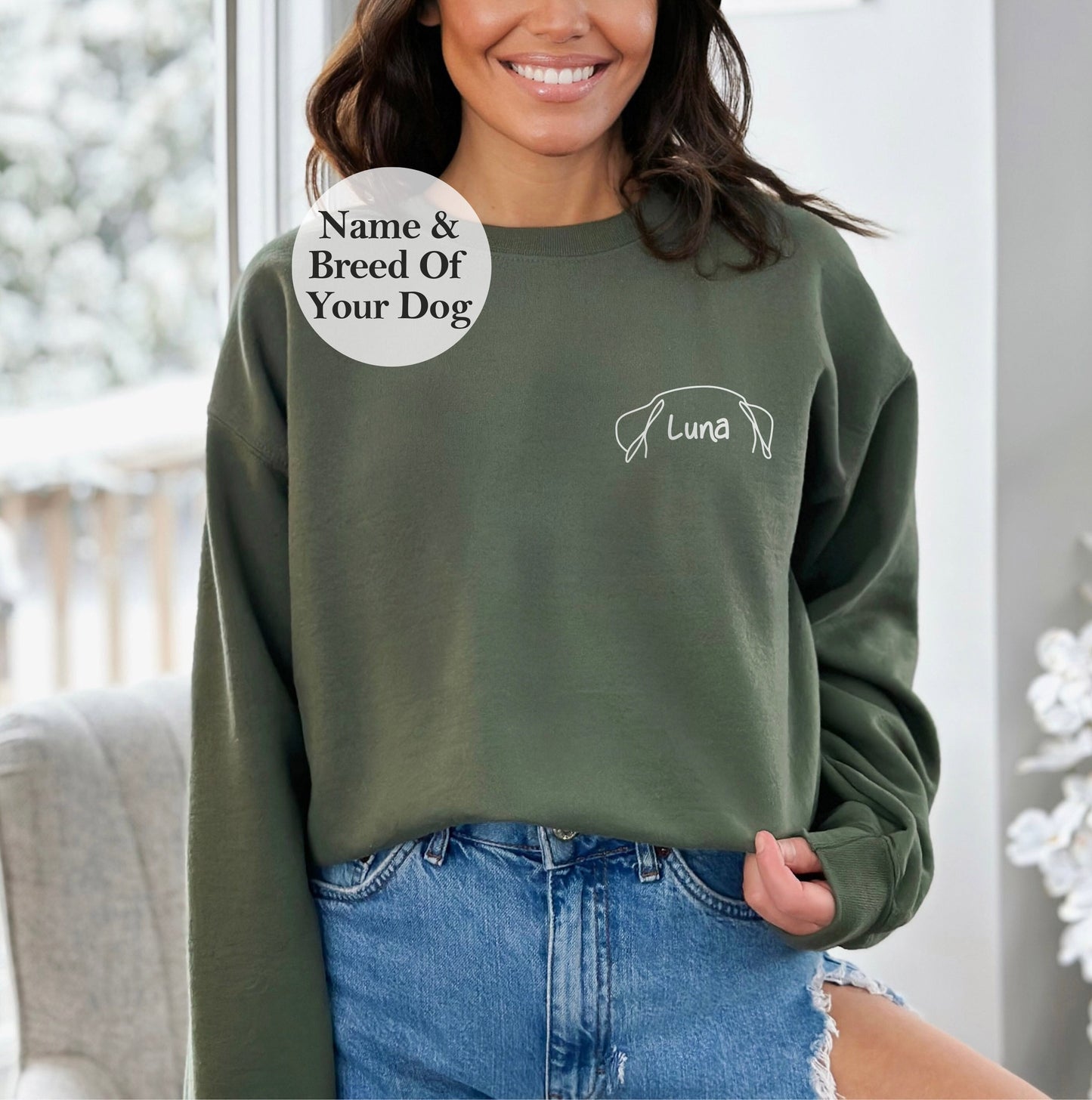 Custom Dog Sweatshirt, Dog Mom Hoodie, Custom Gifts, Dog Dad Hoodie, Dog Sweatshirt, Personalized Gifts, Dog Mom Gifts, Custom Sweatshirt